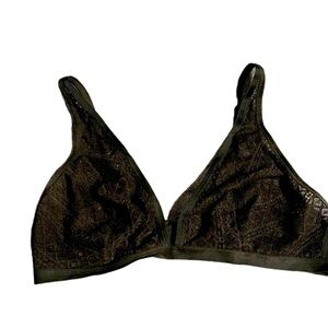Victoria's Secret Black Lace Bralette Size L NWOT